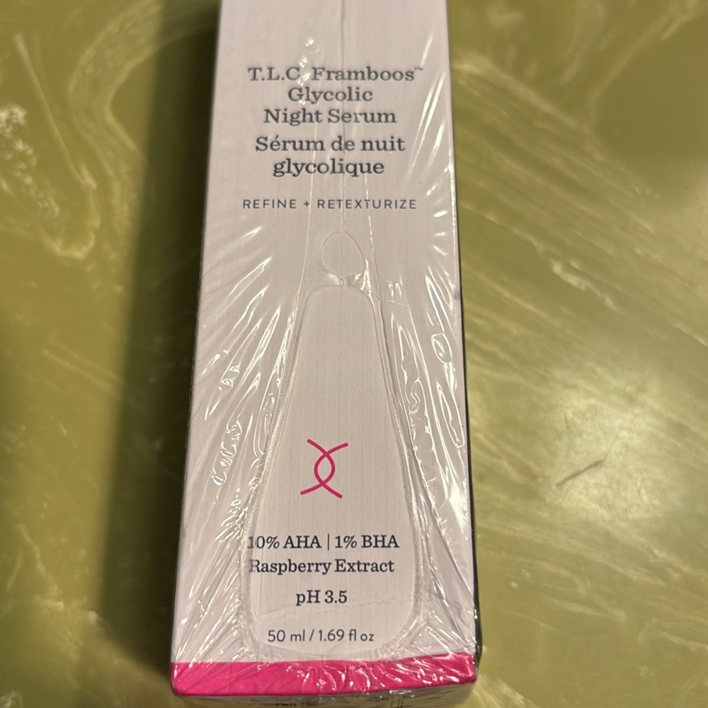 New in box Drunk Elephant TLC framboos glycolic night serum. 50 ml/1.69 Fl oz. - Picture 2 of 5
